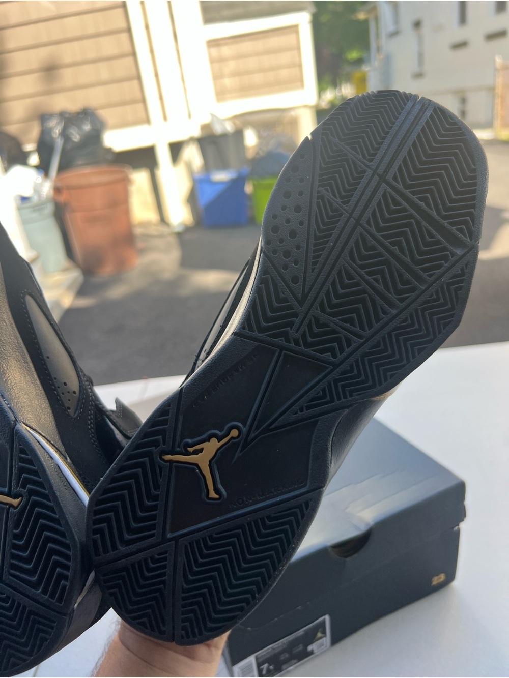 Nike Air Jordan TRUE FLIGHT  Black / White Gold  343796-017 Youth Size 7Y/UK6 - Picture 6 of 7